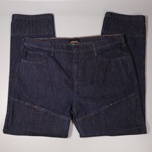 Orvis Double Knee Men's Size 38 Dark Denim Blue Jeans Pants Pocket 30" Inseam
